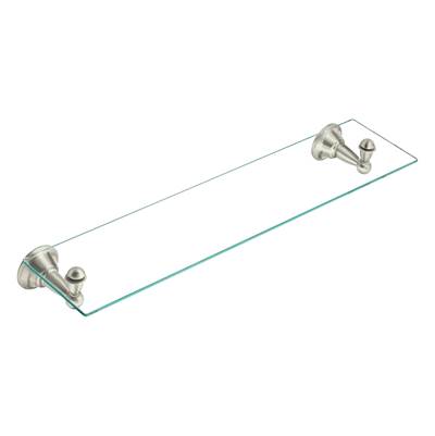 Brushed Nickel Vanity Shelf