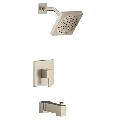 90 Degree M-CORE 2-Series Eco Performance 1-Handle Tub and Shower Trim Kit in Brushed Nickel (Valve Sold Separately)