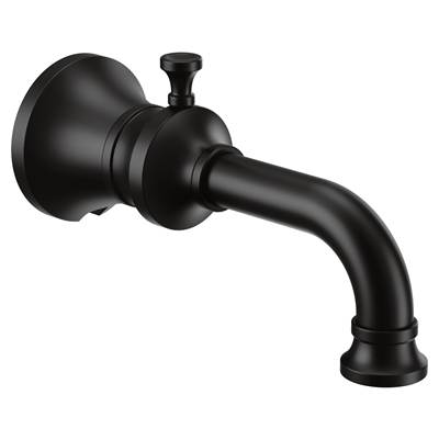 Colinet Traditional Diverter Tub Spout with Slip-fit CC Connection in Matte Black