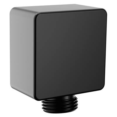 Moen Modern Square Drop Ell Handheld Shower Wall Connector in Matte Black
