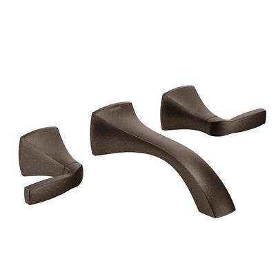 Moen Voss Wall Mount 2-Handle Low-Arc Lavatory Faucet Trim Kit in Oil Rubbed Bronze (Valve Sold Separately)