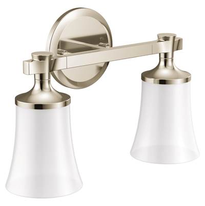 Moen Polished Nickel Two Globe Bath Light