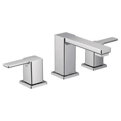 90 Degree Two-Handle Widespread Modern Bathroom Faucet, Valve Required, Chrome