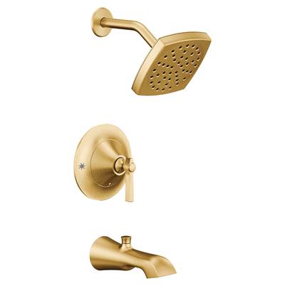 Flara Posi-Temp Eco-Performance 1-Handle Tub and Shower Faucet Trim Kit in Brushed Gold (Valve Sold Separately)