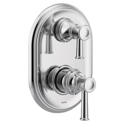 Belfield M-CORE 3-Series 2-Handle Shower Trim with Integrated Transfer Valve in Chrome (Valve Sold Separately)