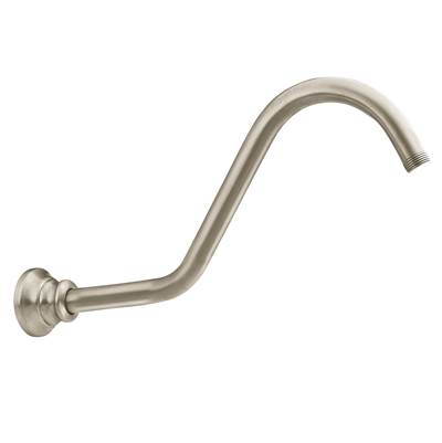 Moen Waterhill 14-Inch Replacement Extension Curved Shower Arm, Brushed Nickel