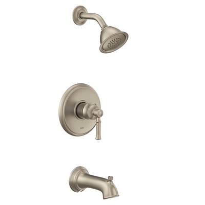 Dartmoor M-CORE 2-Series Eco Performance 1-Handle Tub and Shower Trim Kit in Brushed Nickel (Valve Sold Separately)