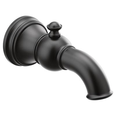 Moen Weymouth Tub Spout with Diverter 1/2-Inch Slip-Fit CC Connection, Matte Black