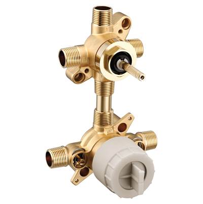 Moen M-CORE 3-Series Mixing Valve with 2 or 3 Function Integrated Transfer Valve with CC/IPS Connections and Stops - Unfinished