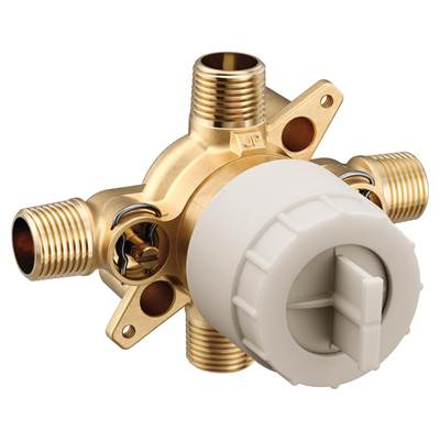 Moen M-CORE 3-Series 4 Port Tub and Shower Pre-Fabricated Mixing Valve with CC/IPS Connections and Stops - Unfinished