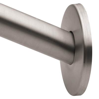 Brushed Nickel 5' Curved Shower Rod