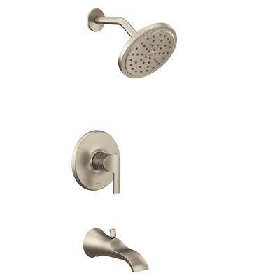 Doux M-CORE 2-Series Eco Performance 1-Handle Tub and Shower Trim Kit in Brushed Nickel (Valve Sold Separately)