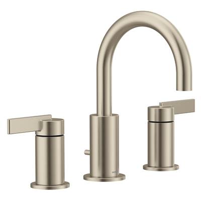 Cia 8 in. Widespread 2-Handle High-Arc Bathroom Faucet Trim Kit in Brushed Nickel (Valve Sold Separately)
