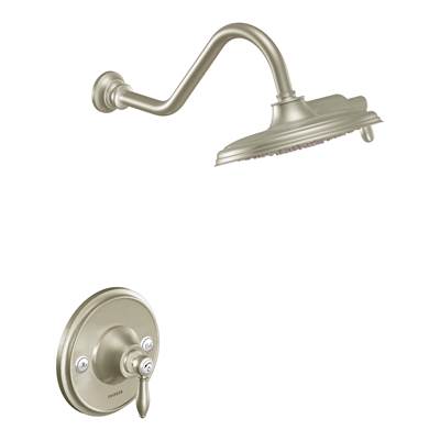 Moen Weymouth Posi-Temp Eco-Performance Shower Trim Kit in Brushed Nickel (Valve Sold Separately)