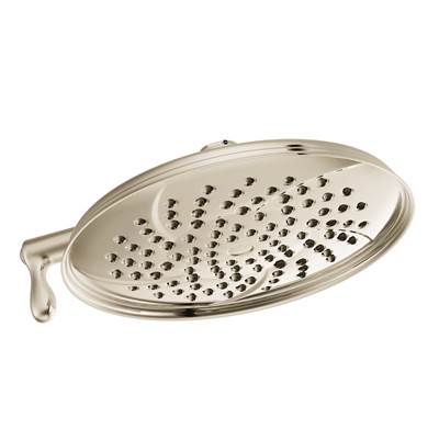 Moen Isabel 8'' Eco-Performance Two-Function Showerhead with Immersion Technology, Nickel - Polished Nickel