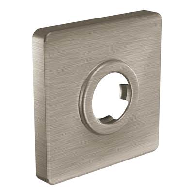 Square Shower Arm Flange, Brushed Nickel