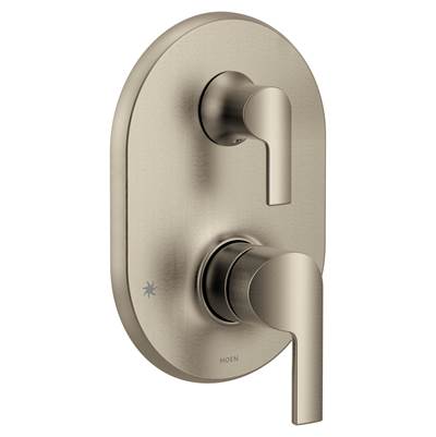 Doux M-CORE 3-Series 2-Handle Shower Trim with Integrated Transfer Valve in Brushed Nickel (Valve Sold Separately)