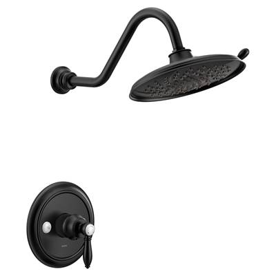 Moen Weymouth M-CORE 3-Series 1-Handle Shower Trim Kit in Matte Black (Valve Sold Separately)