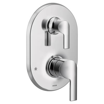 Doux M-CORE 3-Series 2-Handle Shower Trim with Integrated Transfer Valve in Chrome (Valve Sold Separately)