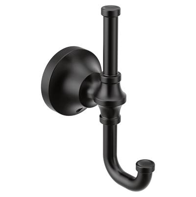 Moen Matte Black Double Robe Hook