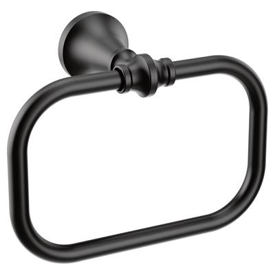 Moen Matte Black Towel Ring