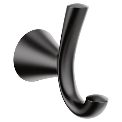Moen Matte Black Double Robe Hook