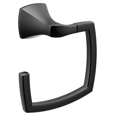 Moen Matte Black Towel Ring
