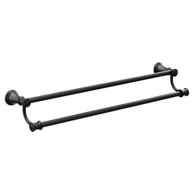 Moen Matte Black 24'' Double Towel Bar