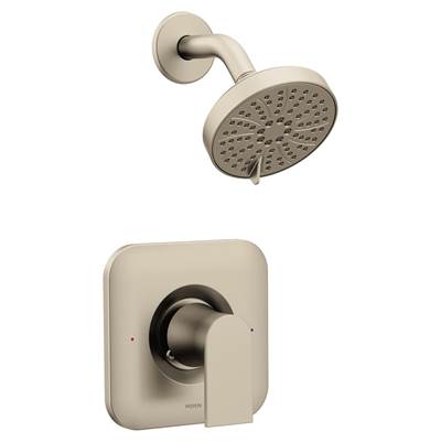 Moen Genta LX Posi-Temp Pressure Balancing Eco-Performance Modern Shower Only Trim, Valve Required, Brushed Nickel