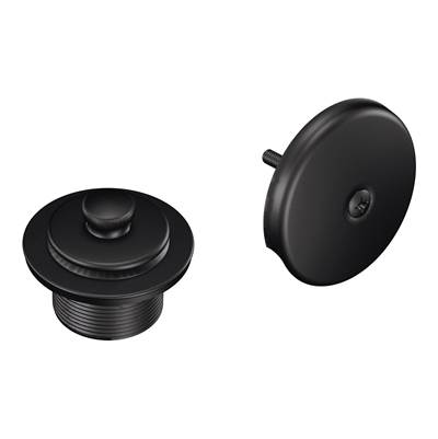 Moen Push-N-Lock Tub and Shower Drain Kit with 1-1/2 Inch Threads, Wrought Iron