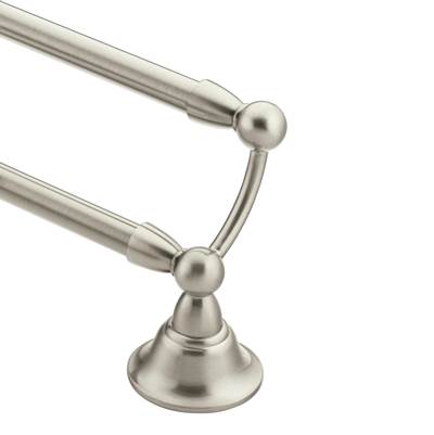 Brushed Nickel 24'' Double Towel Bar
