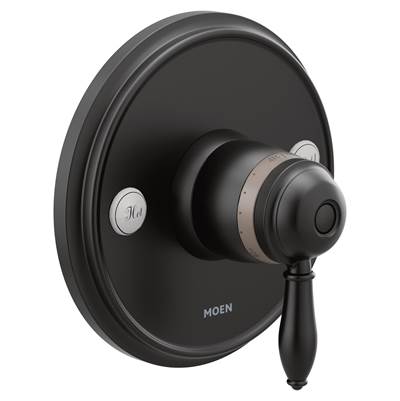 Moen Weymouth 1-Handle ExactTemp Valve Trim Kit in Matte Black (Valve Sold Separately)