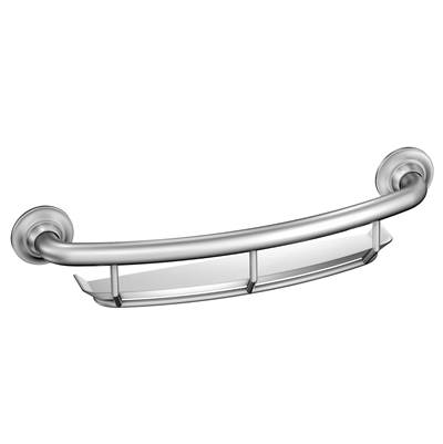 Chrome 16'' Grab Bar With Shelf
