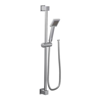 90 Degree Modern Eco-Performance Handshower Handheld Shower with 30-Inch Slide Bar and 69-Inch Metal Hose, Chrome