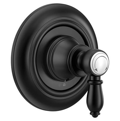 Moen Weymouth 1-Handle M-CORE Transfer Valve Trim Kit in Matte Black (Valve Sold Separately)