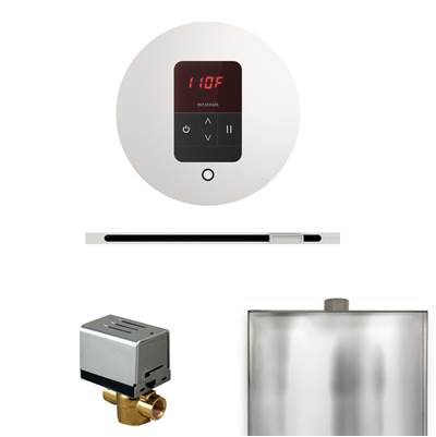 Mr. Steam Basic Butler Linear Package - Round iTempo Control and Linear Steamhead in White