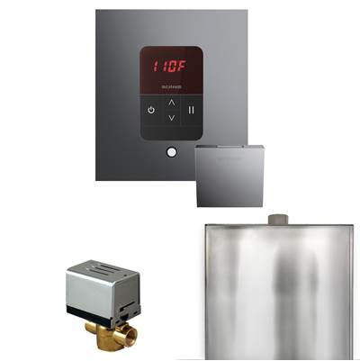 Mr. Steam Basic Butler Package - Square iTempo Control and Steamhead in Brilliant Black