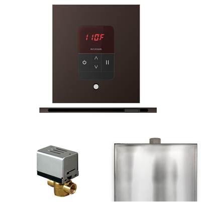 Mr. Steam Basic Butler Steam Shower Package - Square iTempo Control with Linear Steamhead in Oil Rubbed Bronze