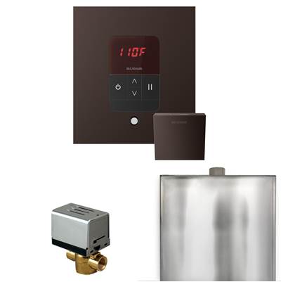 Mr. Steam Basic Butler Steam Shower Package - Square iTempo Control with Linear Steamhead in Oil Rubbed Bronze