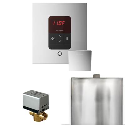 Mr. Steam Basic Butler Steam Shower Package - Square iTempo Control with Linear Steamhead in Polished Chrome