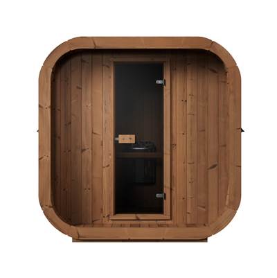 Mr. Steam Cubist Sauna in Thermally Modified Spruce