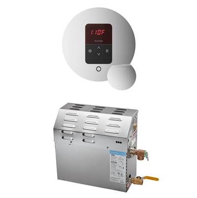 Mr. Steam MS 5 kW Steam Generator Package - Round iTempo Control in Polished Chrome