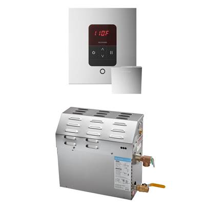 Mr. Steam MS 5 kW Steam Generator Package - Square iTempo Control in Polished Chrome