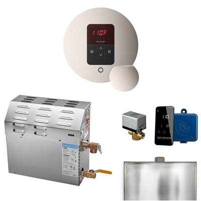 Mr. Steam MS Itempo Round With Accessories Package 7.5 kW Steam Generator in Polished Nickel