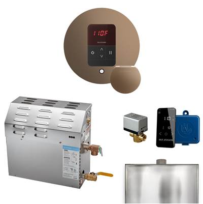 Mr. Steam MS Itempo Round With Accessories Package 7.5 kW Steam Generator in Nouveau Bronze