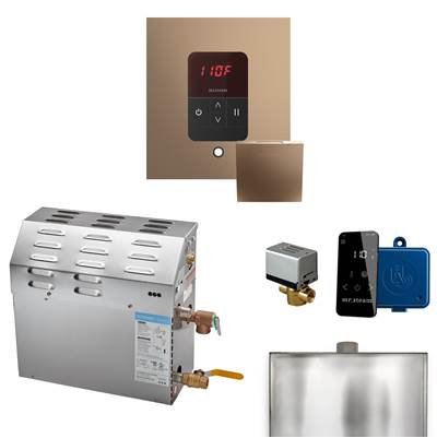 Mr. Steam MS Itempo Square With Accessories - 9 kW Steam Generator in Nuoveau Bronze