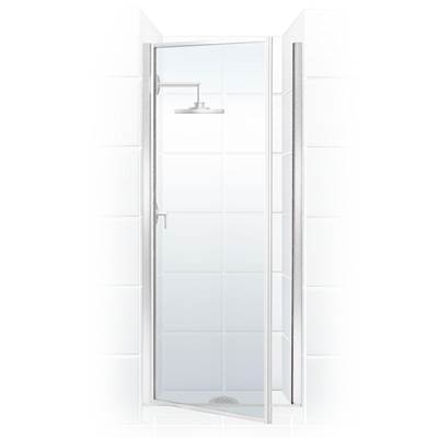 Mustee and Sons Stylemate Pivot Door - 32" - Clear Glass in Chrome - Bright Silver