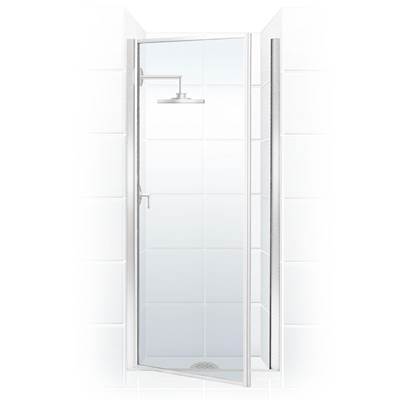 Mustee and Sons Stylemate Pivot Door - 36" - Clear Glass in Chrome