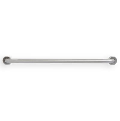 Mustee and Sons Caregiver 36" Smooth Stainless Steel Grab Bar - 1.5" Diameter in Satin Smooth