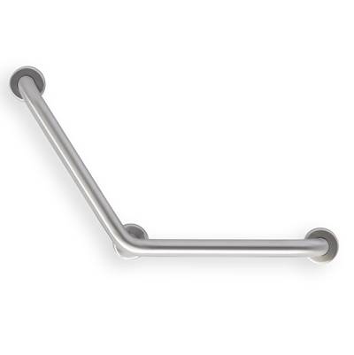 Mustee and Sons Caregiver 16" x 16" - 120° Angle Grab Bar in Satin Smooth